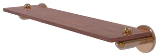 Soho 22" Solid Wood Shelf, Brushed Bronze