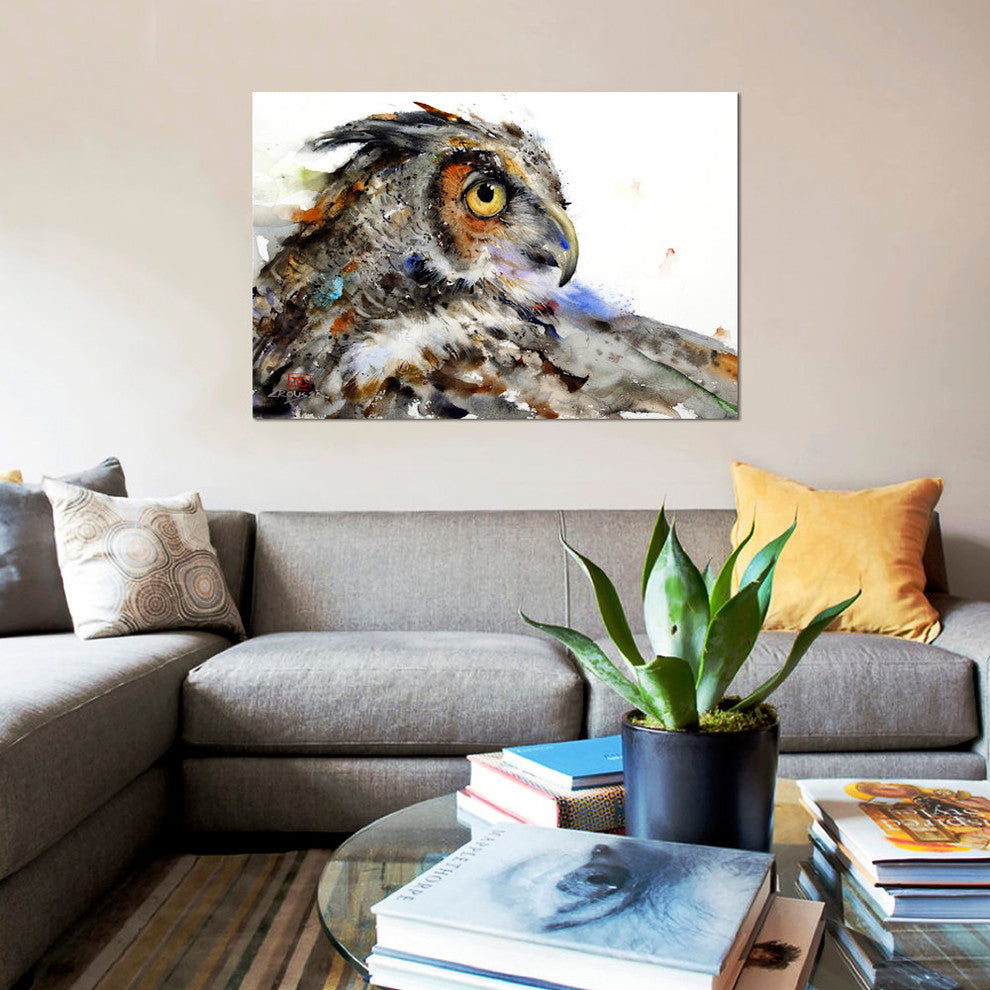 "Owl II" by Dean Crouser, Canvas Print, 26"x18"