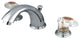 Kingston Brass Widespread Bathroom Faucet With Retail Pop-Up, Polished Chrome