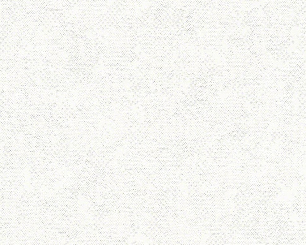 Metropolis, Urban Graphic Stripes Floral Textured Plain White Wallpaper Roll