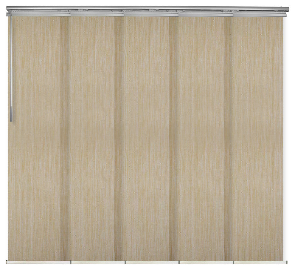 Aldi 5-Panel Track Extendable Vertical Blinds 58-110"W