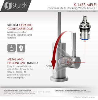 K130SK147S Single Handle Pull Down Kitchen Faucet With Cold Water Tap