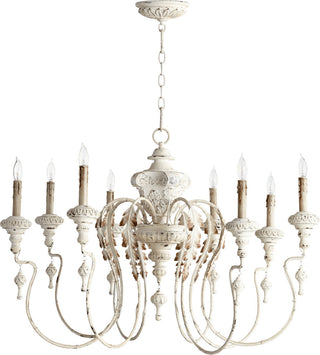 Quorum Lighting (6006-8-70) Salento Transitional Chandelier in Persian White