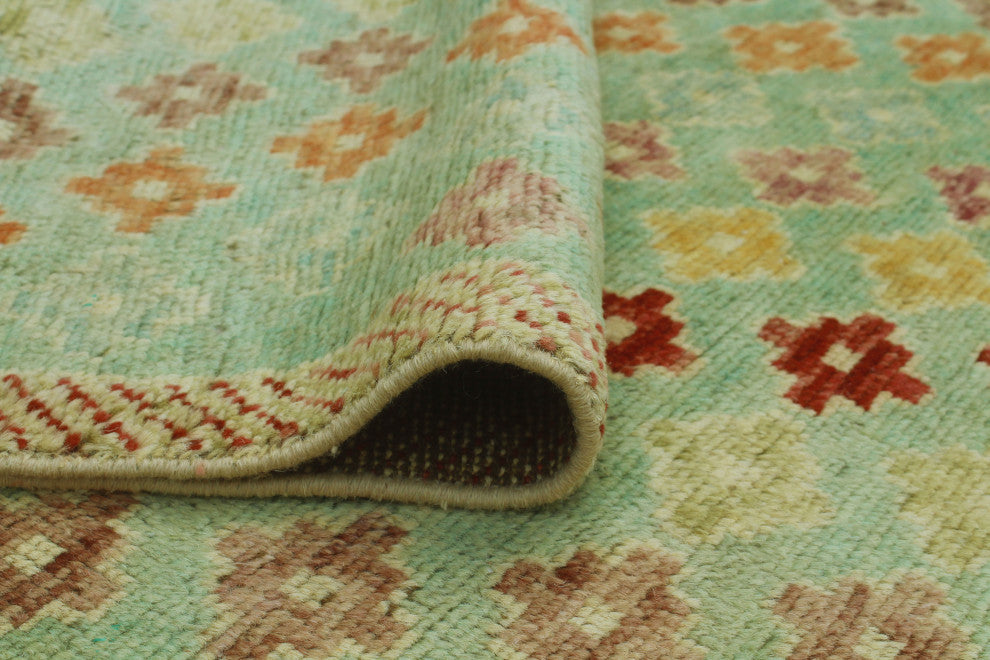 Balochi Beric Light Green/Gold Rug, 4'9x6'6