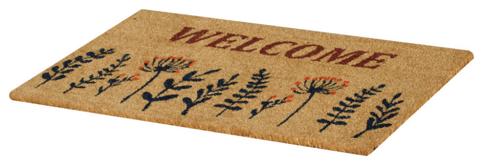 Rubber-Cal "Wildflower Meadow" Welcome Flower Doormat 15mm X 18" X 30"