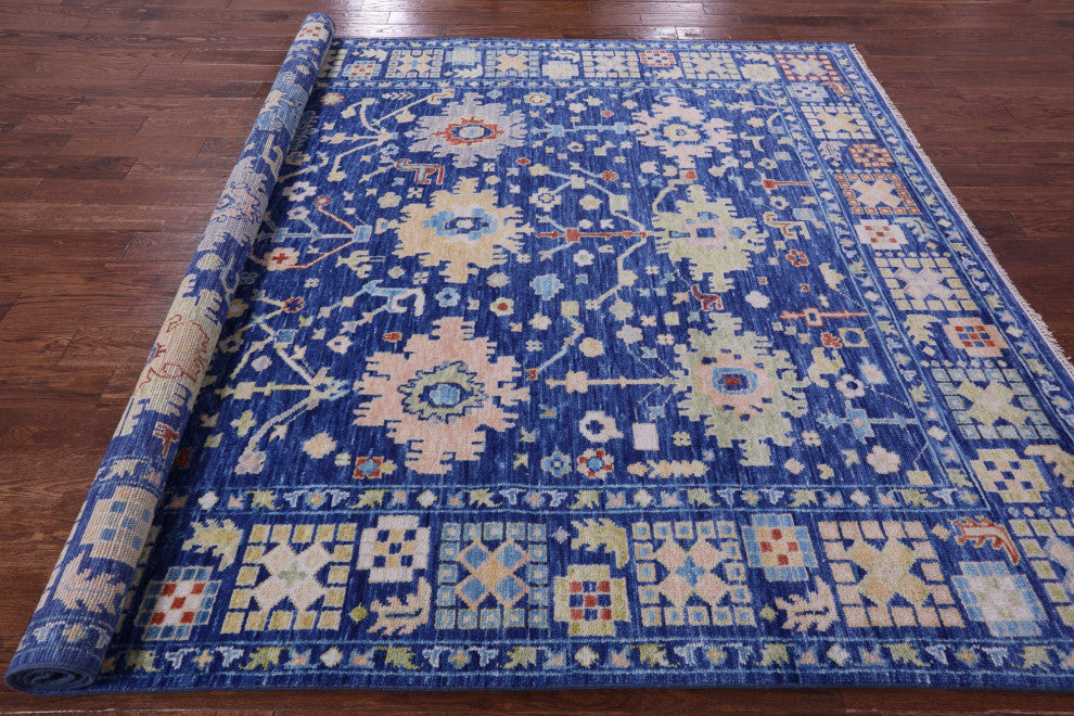 8' 2" X 10' 1" Turkish Oushak Handmade Wool Rug - Q14948