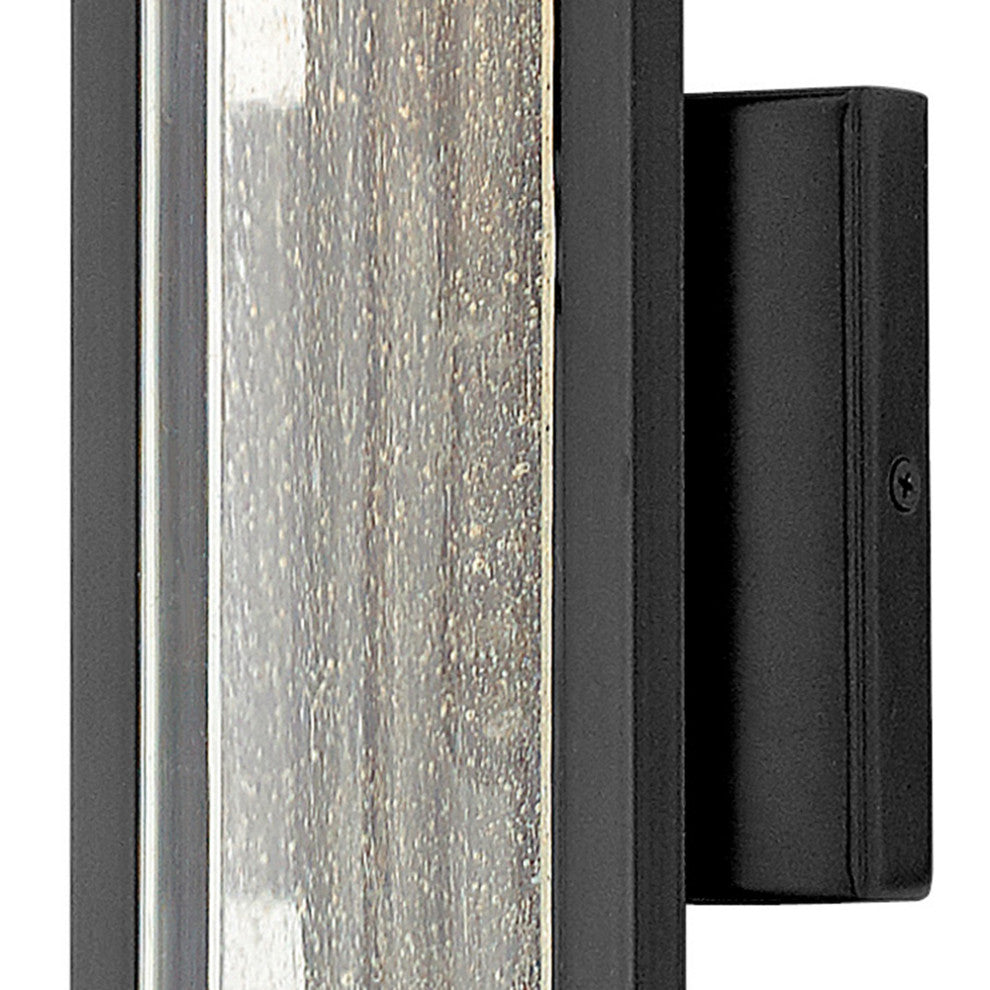 Hinkley 22" Mist Medium Outdoor Wall Mount Lantern Light, Satin Black