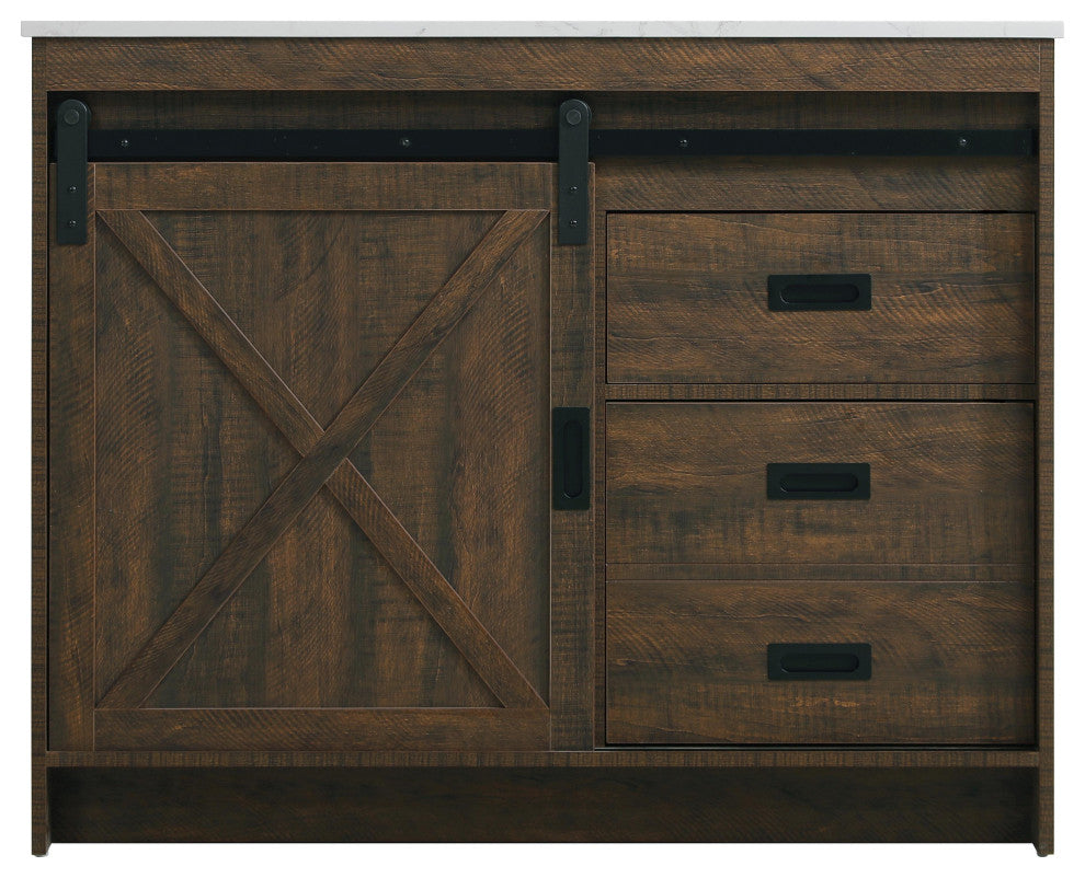 Home Living 42" Single Bathroom Vanity, Expresso