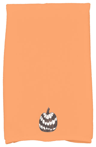 Pumpkin Single 18"x30" Orange Halloween Hand Towel