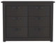 Galena Six Drawer Double Dresser, Black