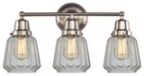 Innovations 623-3W-SN-G142 3-Light Bath Vanity Light, Brushed Satin Nickel