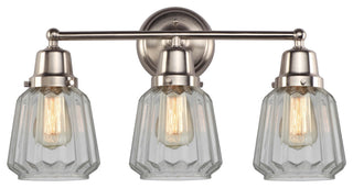 Innovations 623-3W-SN-G142 3-Light Bath Vanity Light, Brushed Satin Nickel