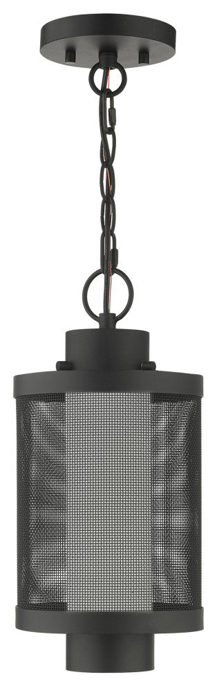 Livex Lighting Nottingham 1 Light Textured Black Medium Outdoor Pendant Lantern