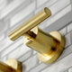 KS8027CML Two-Handle Wall Mount Tub Faucet, Brushed Brass