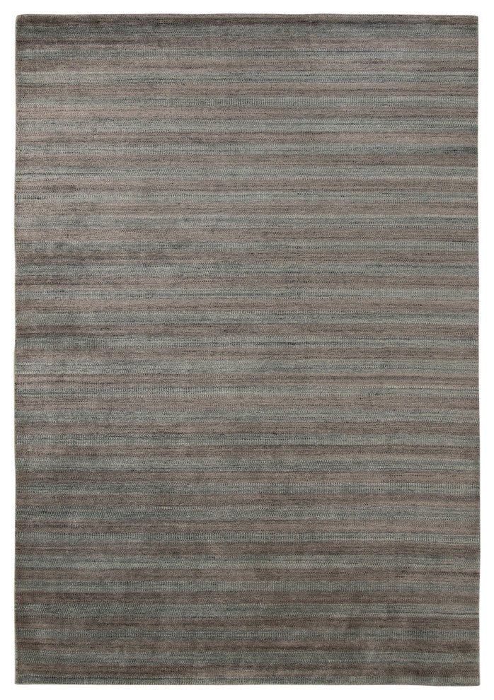 Rufina Handmade Wool Blend Area Rug, Dark Gray, 9'x12'
