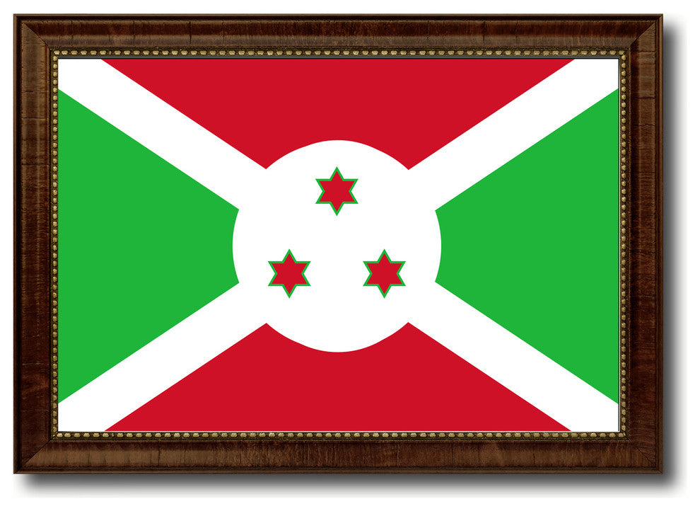 Burundi Country Flag Canvas Print, 15"x21"