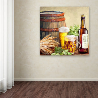 The Macneil Studio 'Beer and Hops' Canvas Art, 24"x24"