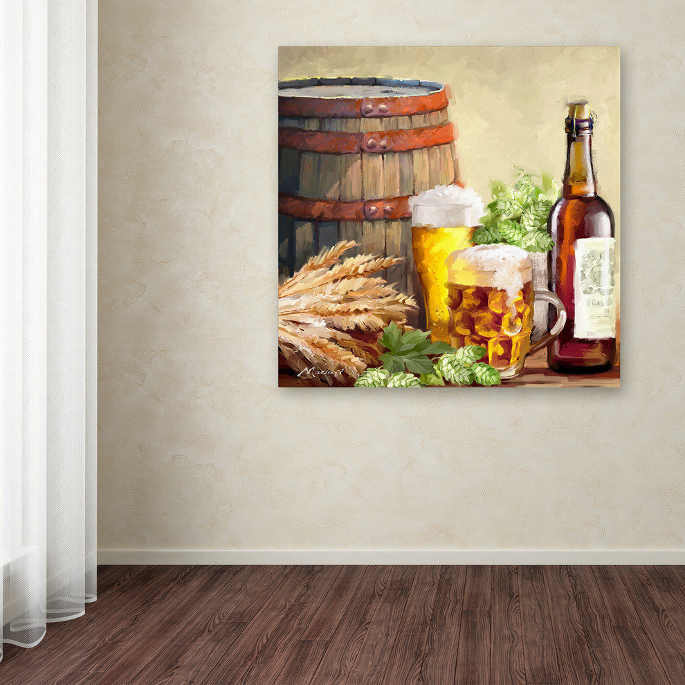 The Macneil Studio 'Beer and Hops' Canvas Art, 24"x24"