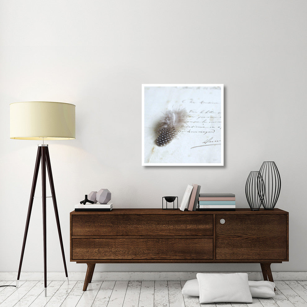 "Plume Letters II" Digital Paper Print by Sue Schlabach, 32"x32"