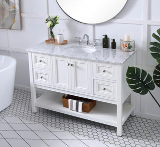 Matilda 48" Single Bathroom Vanity Set, White