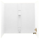 Swan 30x60x60 Solid Surface Bathtub Wall Kit, White