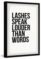 "Lashes Speaks" Framed Painting Print, 20"x30"