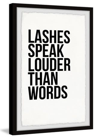 "Lashes Speaks" Framed Painting Print, 20"x30"