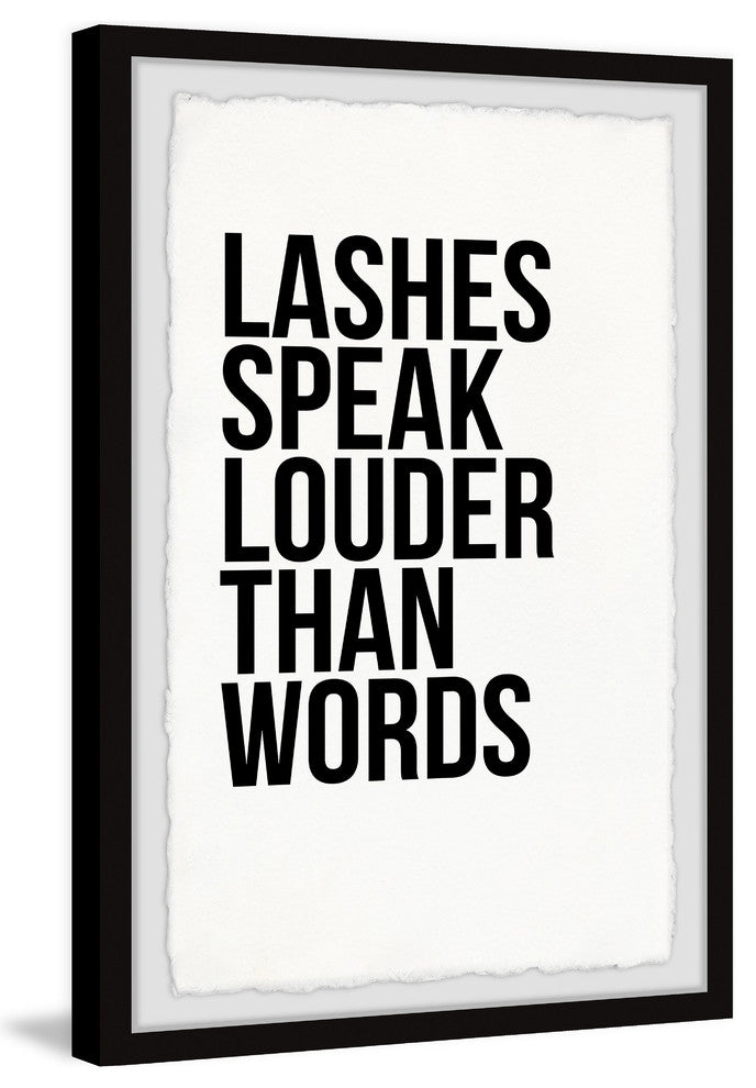 "Lashes Speaks" Framed Painting Print, 20"x30"