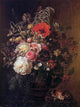 Johan Laurentz Jensen Still Life With Flowers in a Greek Vase Wrapped Canvas