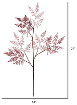 Metallic Fern Spray , Rose Gold, 27"