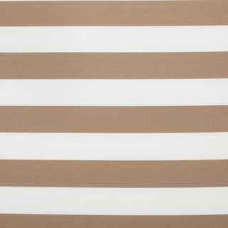 GDF Studio Soleil Outdoor Chaise Lounge Cushion, Brown/White Stripe