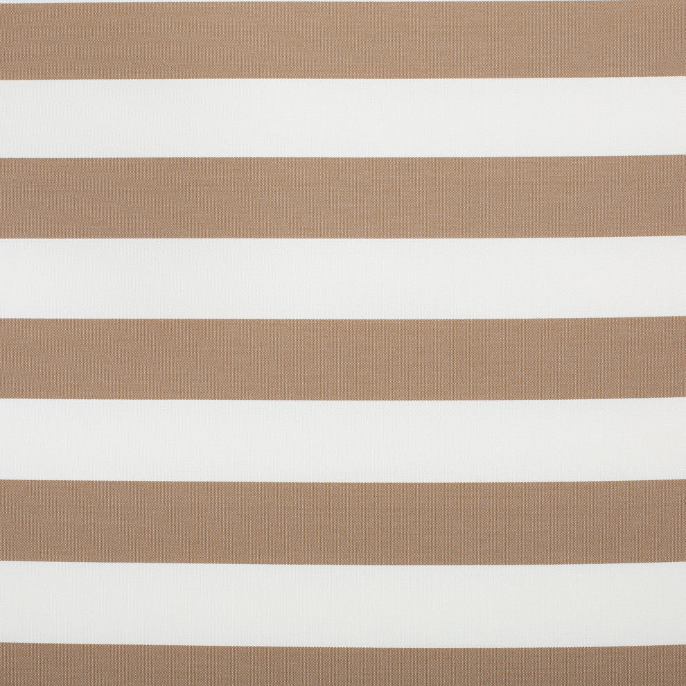 GDF Studio Soleil Outdoor Chaise Lounge Cushion, Brown/White Stripe