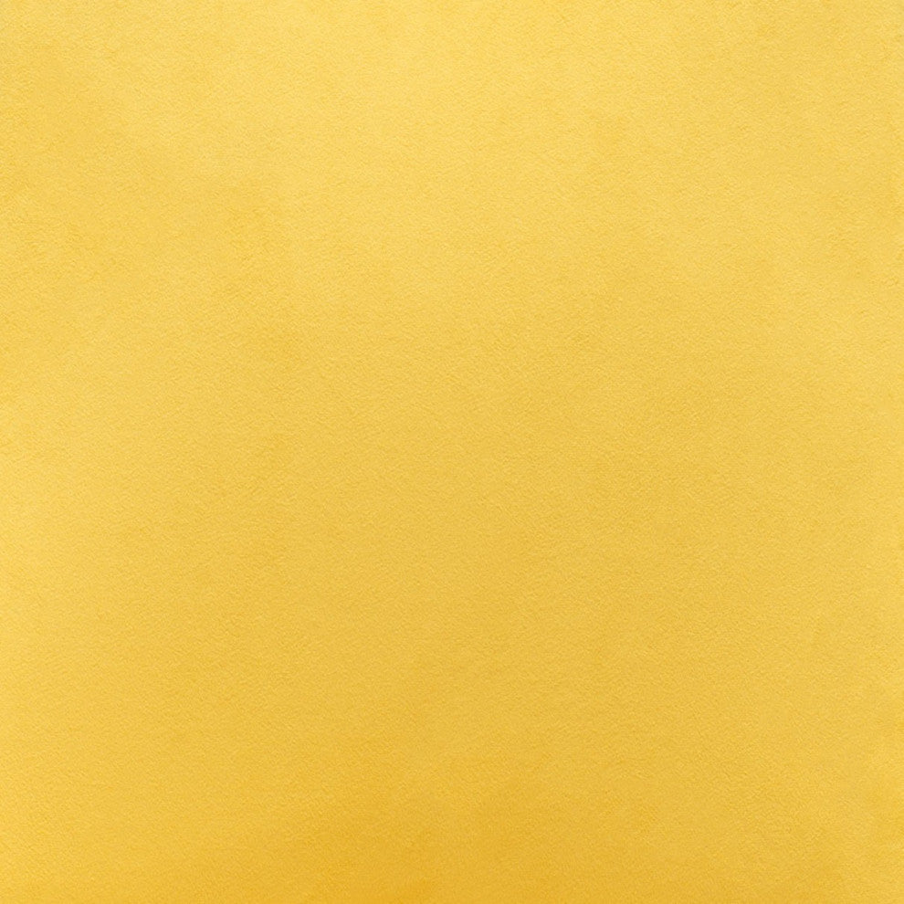 41" Yellow Velvet Color Pop Bar Chair