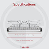 Single Tier Bottom Mount Pull Out Steel Wire Organizer, 18"