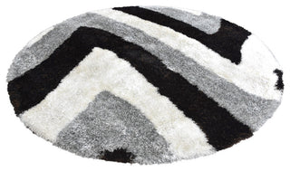 HAND TUFTED SHAG POLYESTER ECO-FRIENDLY AREA RUGS -Multicolor,Contemporary
