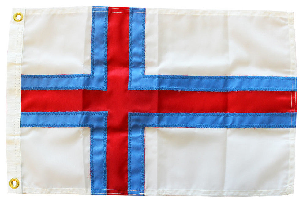 Faroe Islands, 12"x18" Nylon Flag