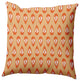 20" x 20" Ikat Tears Decorative Throw Pillow, Dusty Orange