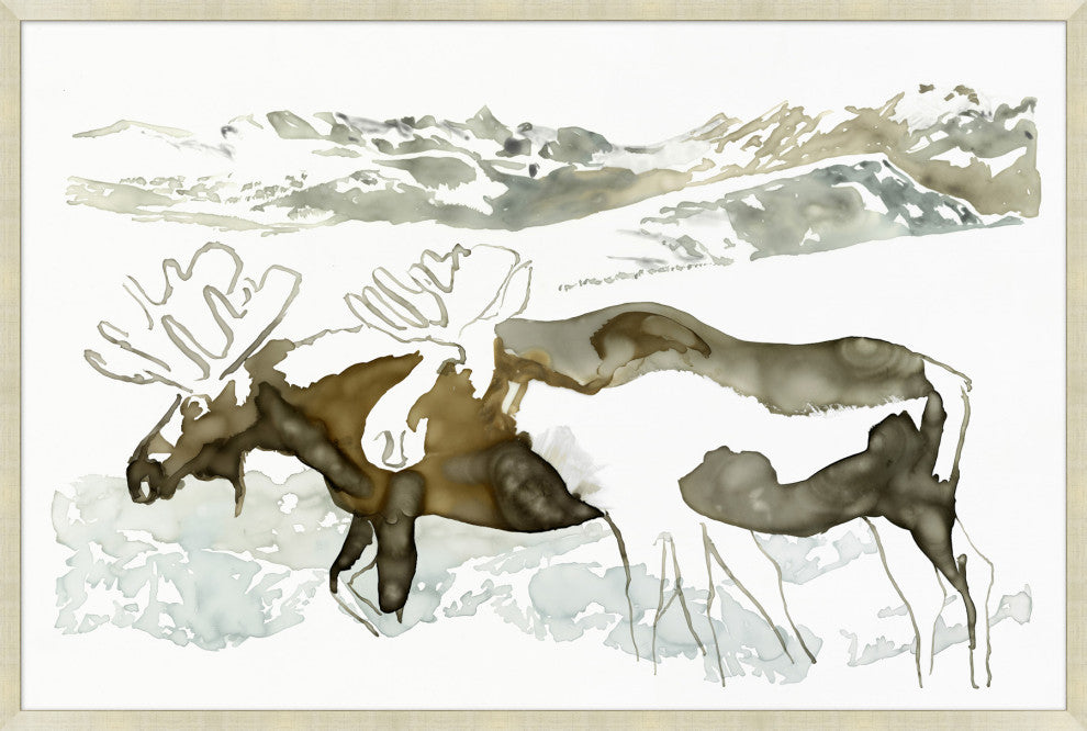 Moose Duo, Giclee Reproduction Artwork