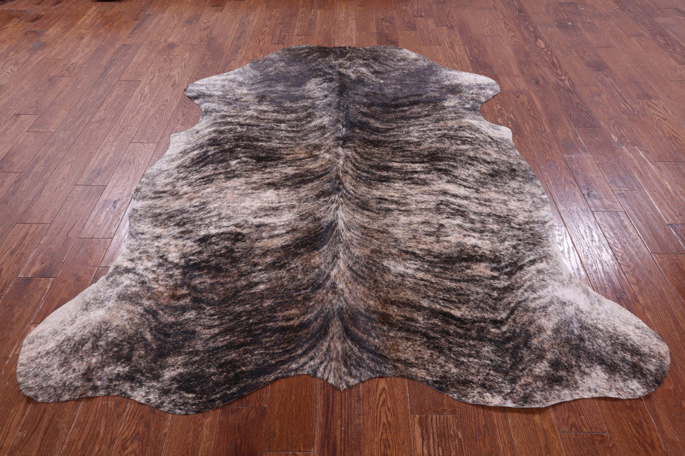 Brindle Natural Cowhide Rug 7' 1" X 6' 4" C2328
