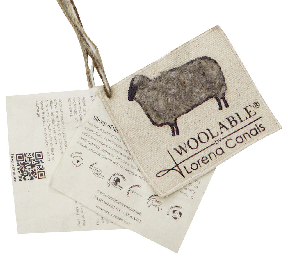 Tundra Woolable Rug, Blended Sheep Grey, 5'7" X 7'10"