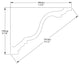 Orac Decor Plain Polyurethane Crown Moulding, Rigid Moulding
