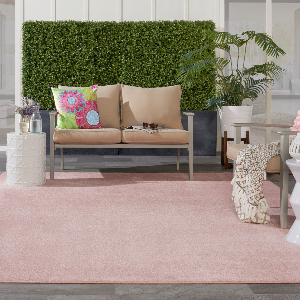 Nourison Essentials 7' x 10' Pink Outdoor Area Rug