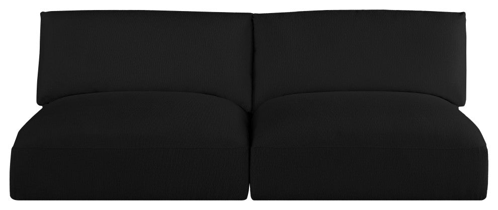 Ease Fabric Upholstered Modular Sofa, Black