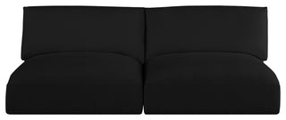 Ease Fabric Upholstered Modular Sofa, Black