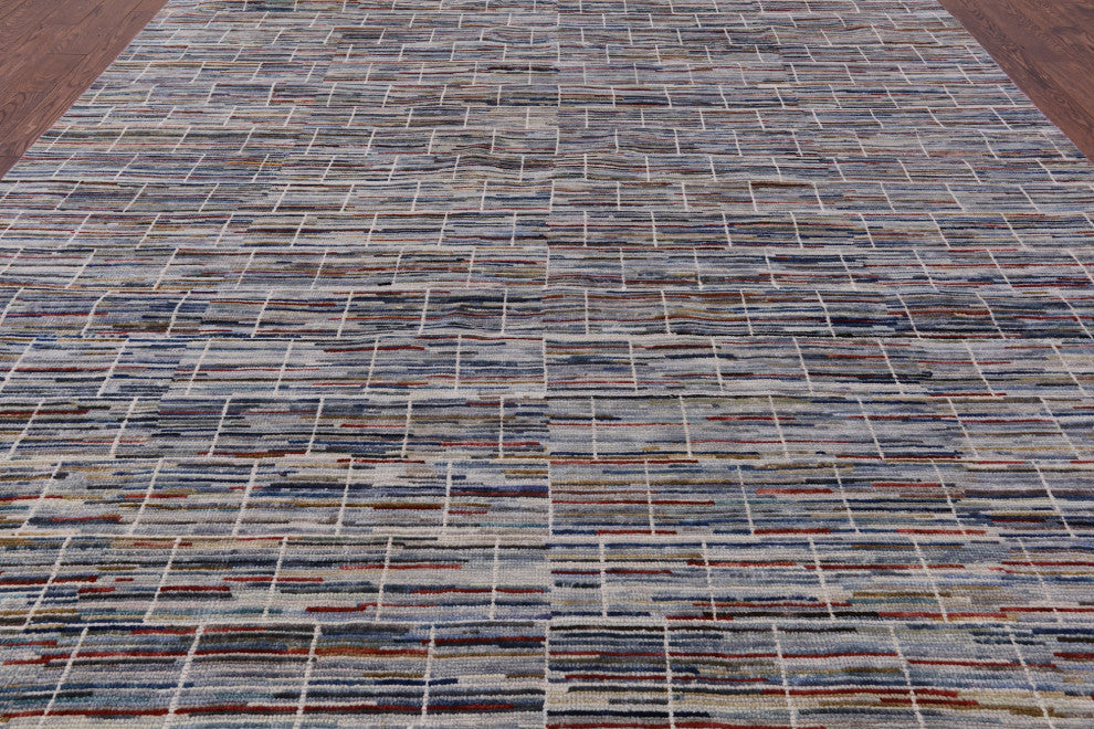 Persian Gabbeh Hand Knotted Rug 8' 11" X 11' 8" Q6929
