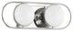 2 Light Bath Sconce, Polished Nickel