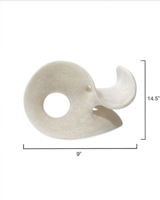 Amorphous Table Object, Large, Off White Resin