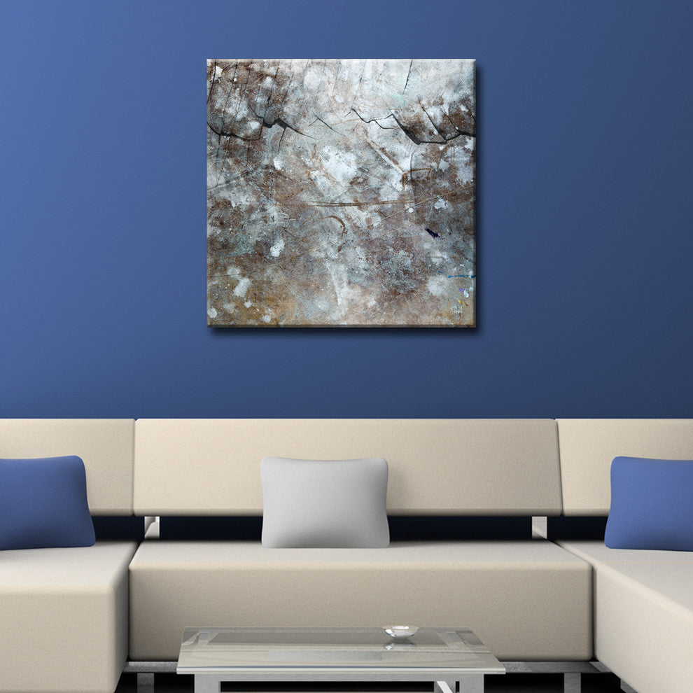 Ready2HangArt 'ABS XV' Abstract Canvas Wall Art, 12"x12"