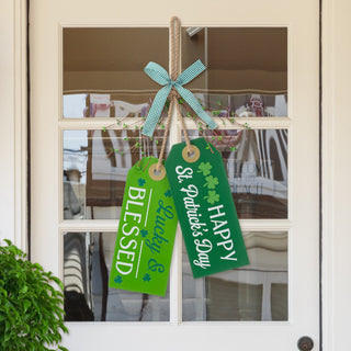 24" St. Patrick's Wooden Doorknob Hanging Decor
