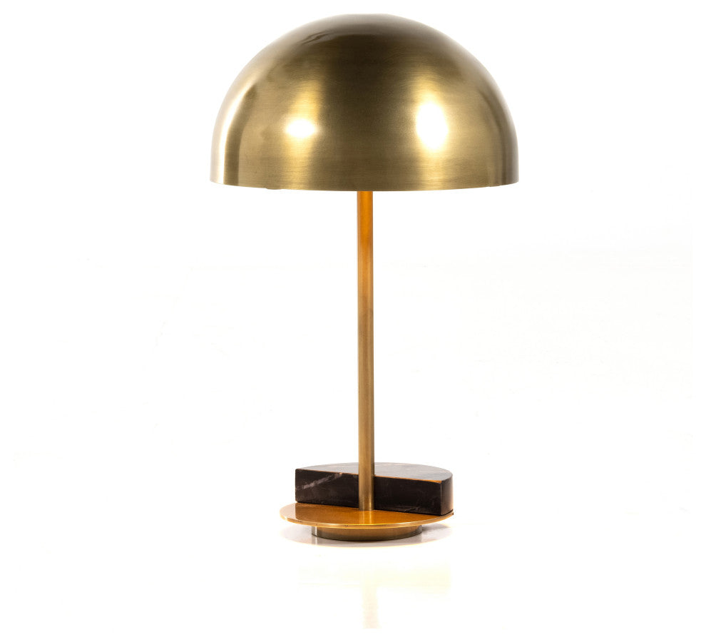 Zanda Table Lamp, Black Italian Marble